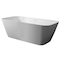 Alfi Brand 67" White Rectangular Solid Surface Smooth Resin Soaking Bathtub AB9952 - alternate 1